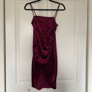 On the town sexy velvet dress